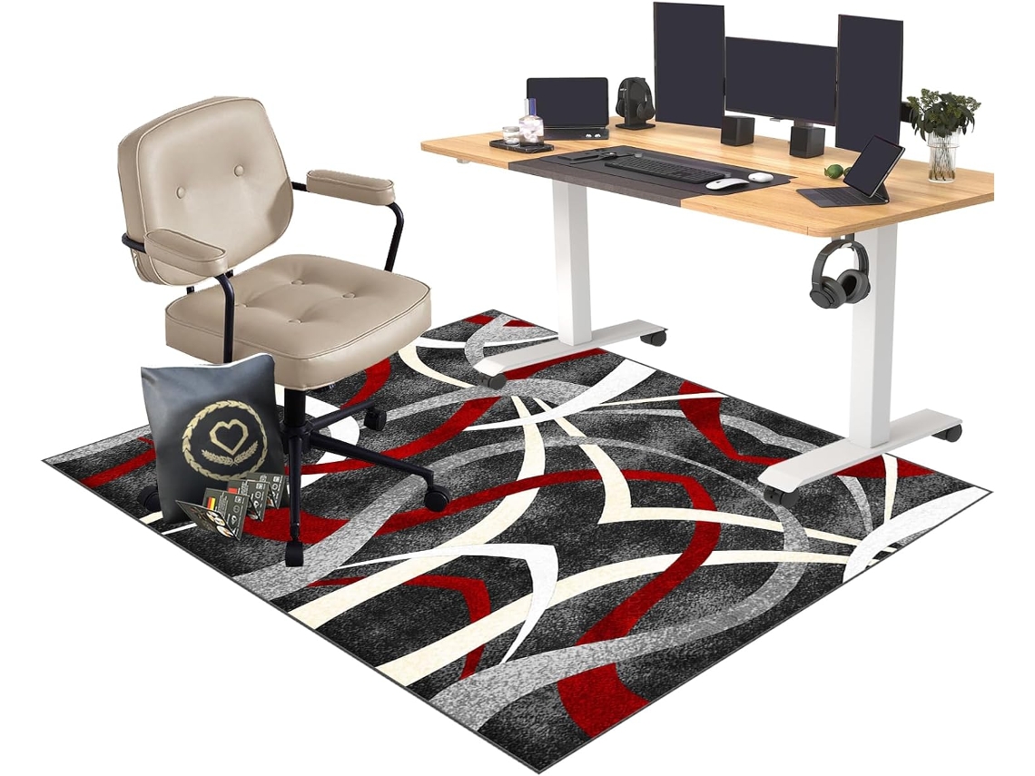Tapete Cadeira Gamer Protetor Piso Escritório Antiderrapante 60 X 70 Cm Pisos Duros | Cadeiras