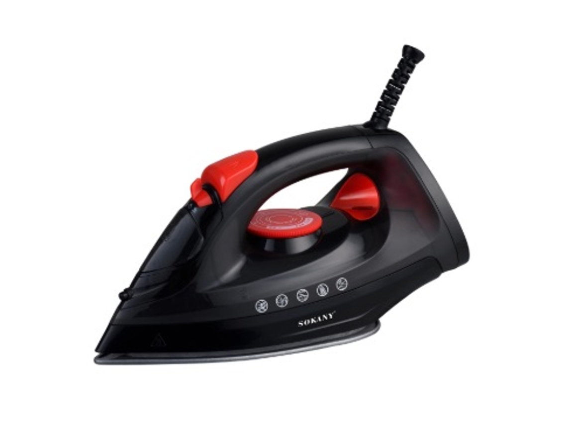 Ferro De Engomar A Vapor 1800w Sokany Sk 11022 Preto Vermelho