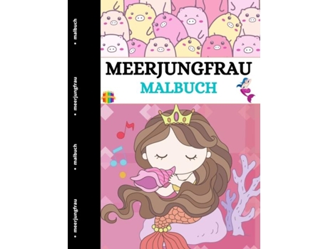 Livro Meerjungfrau Malbuch De Jessica Wishmonger (inglês)