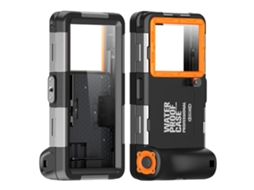 Capa Yuysan Compatível Com Samsung S6‑s24 Ultra, Impermeável Até 15m, Preto Laranja