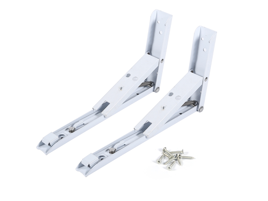 Laxiscreed Suportes De Mola Tripla Dobrável 10" Em Pares, Resistentes E Com Grande Capacidade De Carga