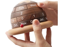 Calendário De Mesa Madeira Organizador Estético, Minimalista
