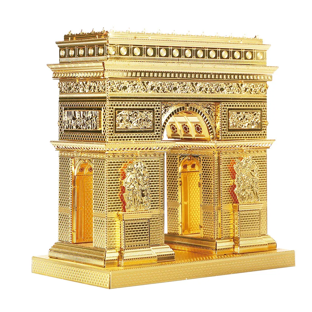 (arco De Ouro Do Triunfo) Conjunto De Modelo Arquitetônico Em Metal 3d - Quebra-cabeça Educativo Faça Você Mesmo
