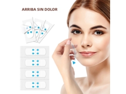 80 Adesivos Faciais Invisíveis Em Formato De V Para Lifting E Firmeza, Adequados Para Testa, Pescoço E Barba.