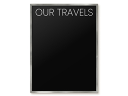 Magnetic Glass Board Our Travels For The Hall Espelharte (60x80 Cm)