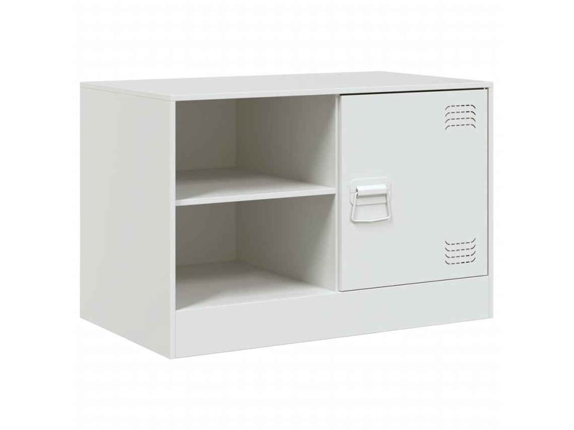 Tv Móvel 67x39x44 Cm Aço Branco MAISON EXCLUSIVE