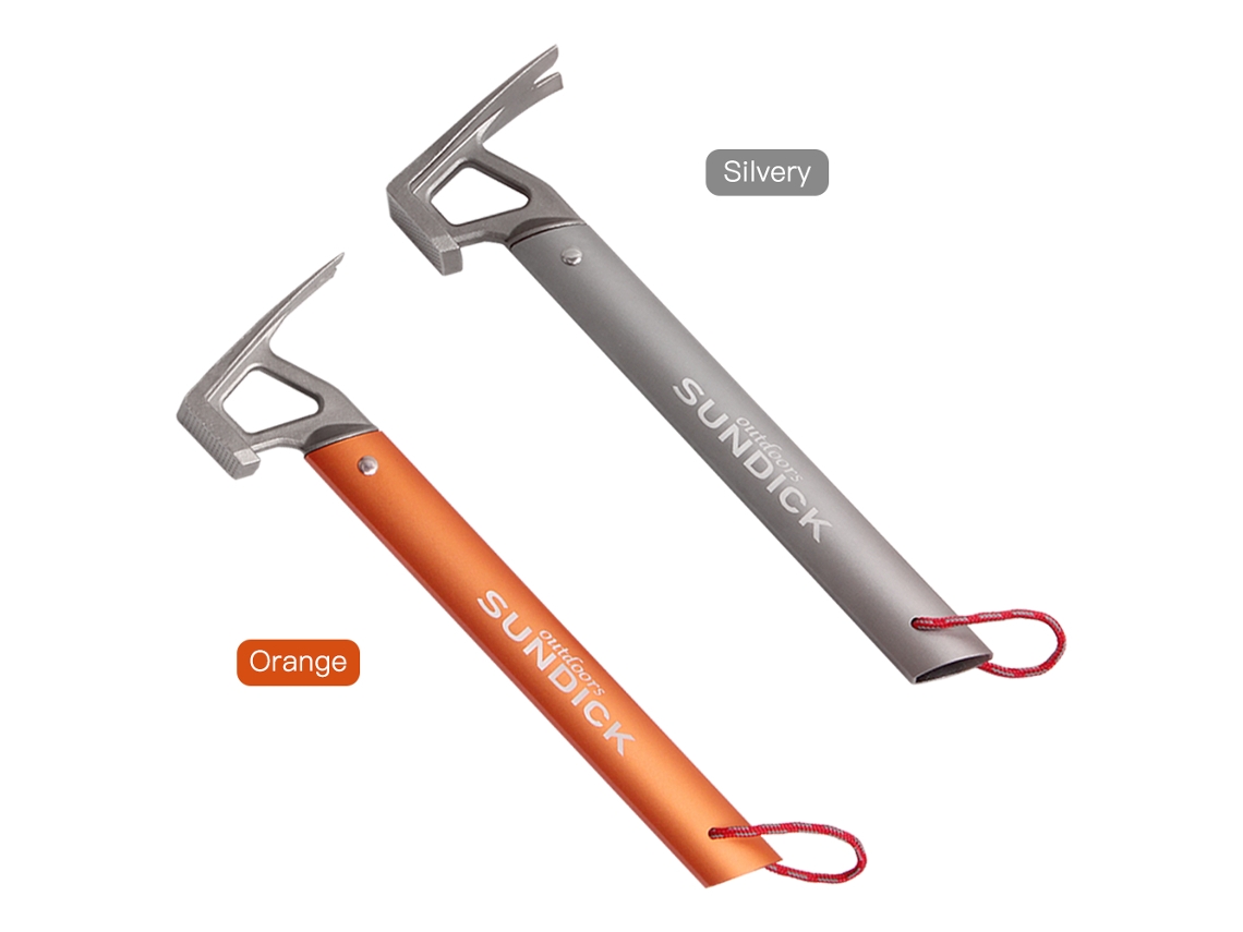 Martelo de Camping com Puxador de Prego Inox