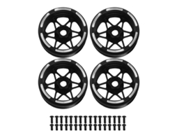 4pcs Aro De Roda De Fibra De Carbono 1.9 Polegadas Para Scx10 D90 Capra 1/10 Rc Crawler Beadlock Leve