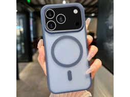 Capa Magsafe Transparente Em Tpu Híbrido Com Pc Para Iphone 17 Pro Max
