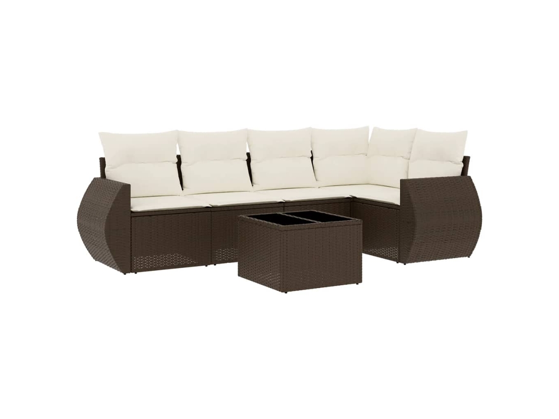 Garden Sofa Set, Garden Sofa Sets Vidaxl Marrom Rattan / Vime (n/a)