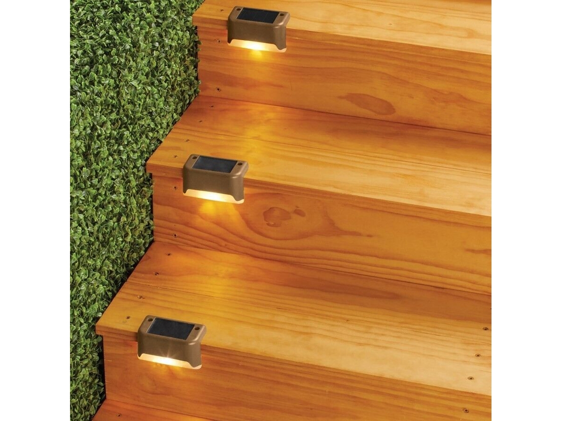 Conjunto De Luzes Solares Multifuncionais Marrons Para Varanda, Terraço, Escada E Corrimão SUNNY SPACES