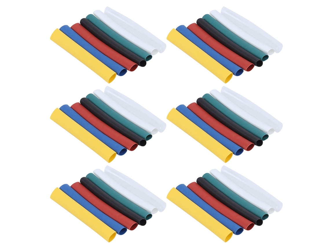 42pcs Tubos Térmicos Retráteis 6/3mm Isolamento Elétrico Cabeamento Proteção À Prova D'água