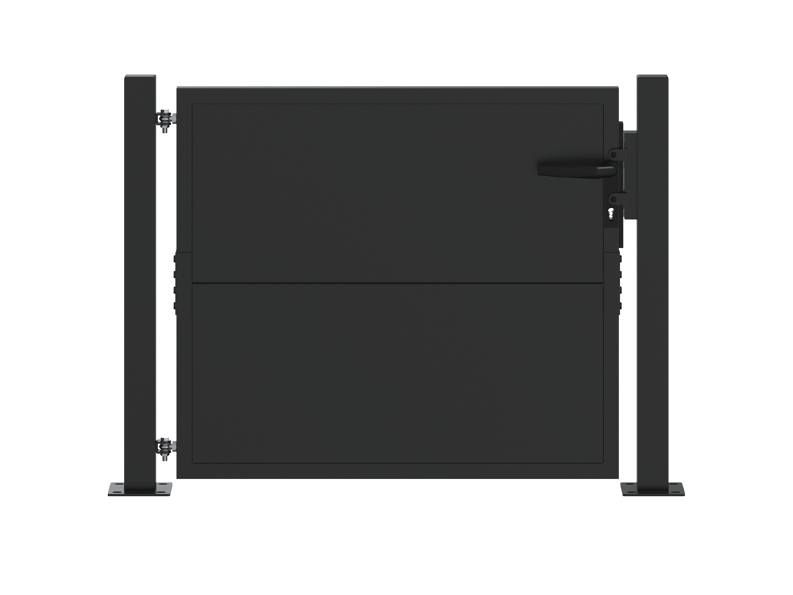 Portões Vidaxl Preto Aço (100x100 Cm)