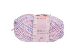 Fio De Algodão Para Tricô Com 6 Fios, Fio Grosso De Algodão Com Cor Floral, Faça Você Mesmo, Respirável E Feito À Mão Para Artesanato Slowmoose