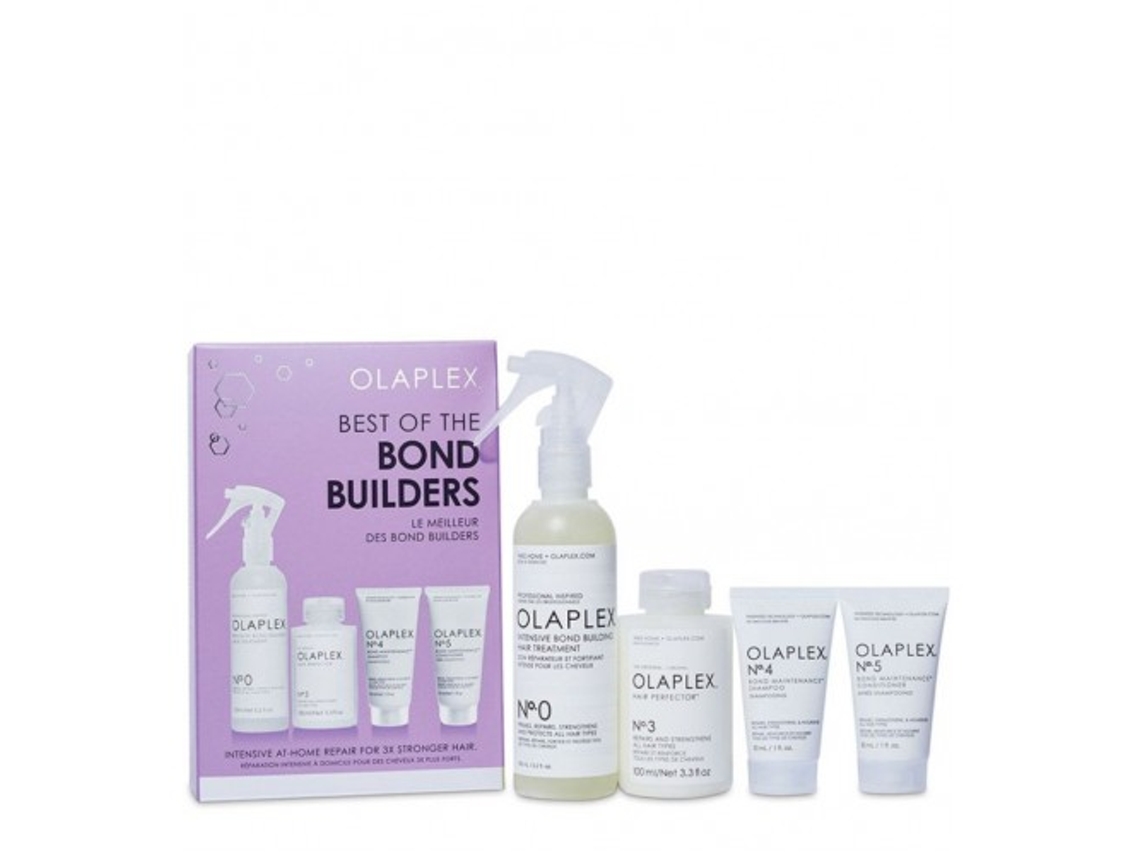 Conjunto 4 Loções para o Cabelo OLAPLEX Best Of Bond Builders (155 ml/100 ml/30 ml/30 ml)