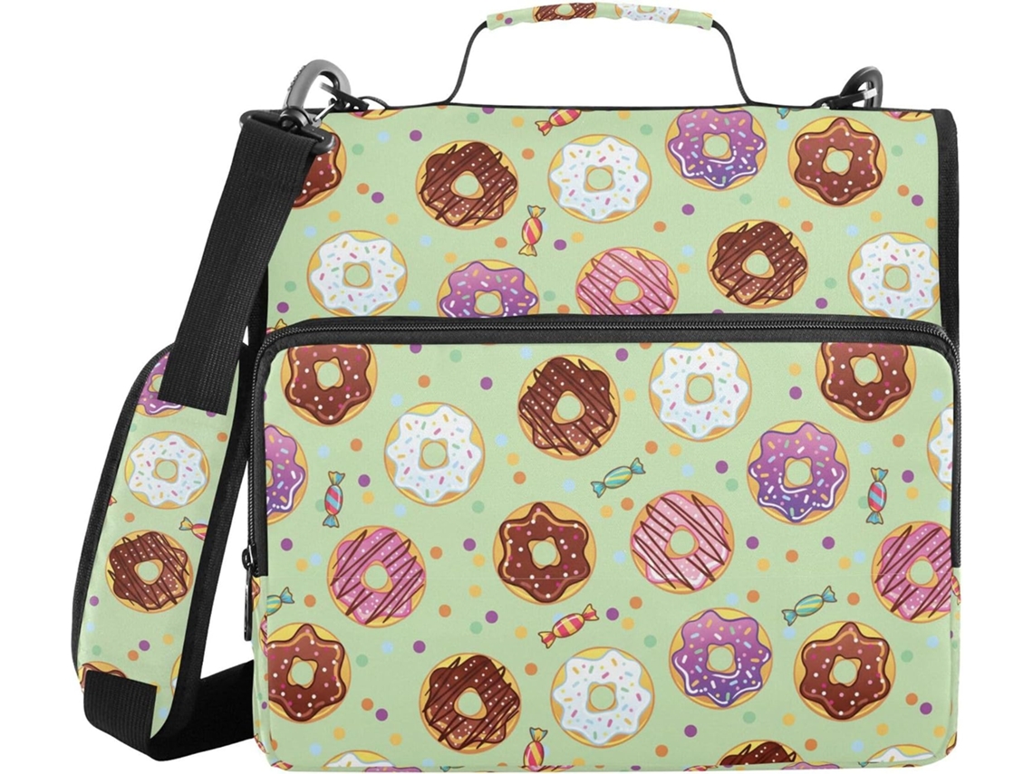 Pasta com zíper, alça de ombro e alça transversal, várias bolsas, 3,8 cm de comprimento, 3 caixas organizadoras no formato chinês, pasta
