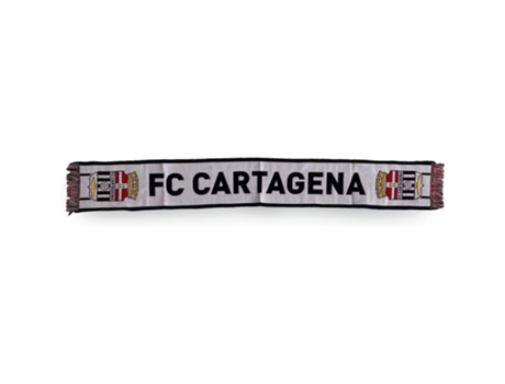 Cachecol Branco Do Fc Cartagena Com Letras Pretas 82833