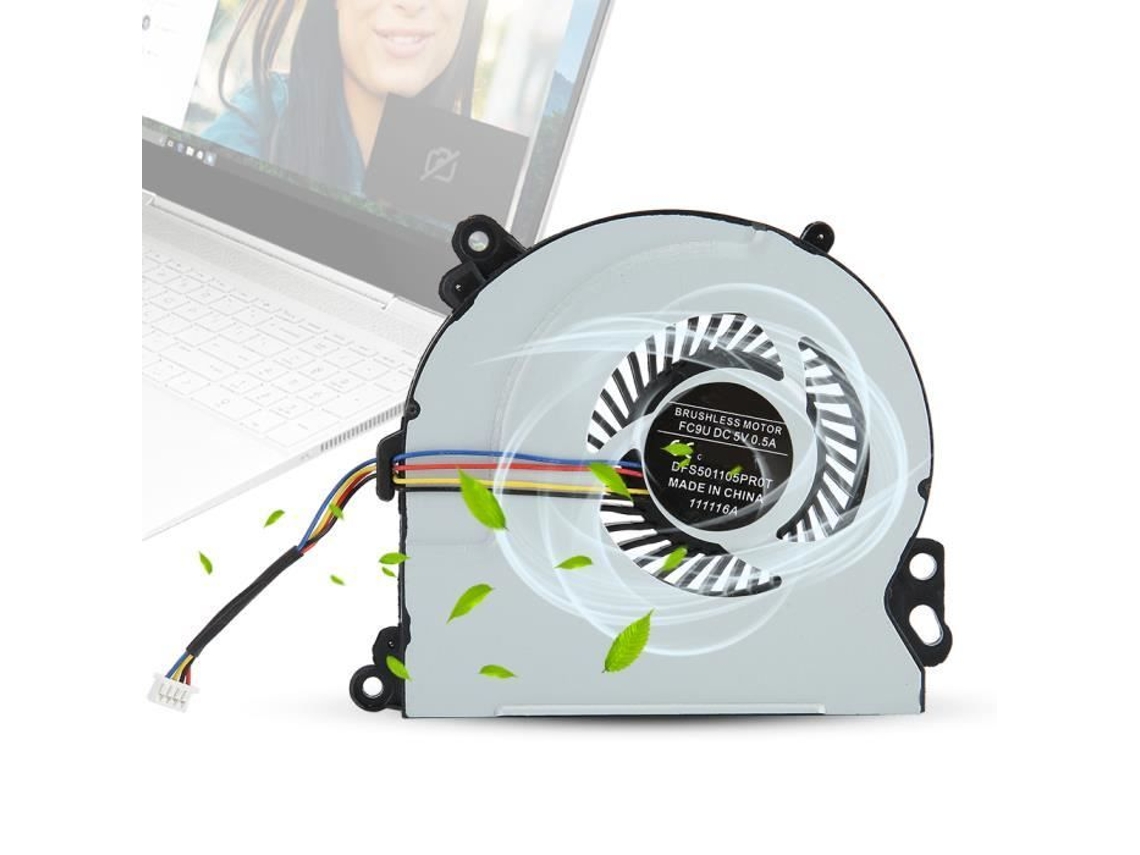 Ventilador de Resfriamento de Cpu para Laptop Ventilador de Cpu Dc5V 0 5A 4 Pinos Acessórios de Computador para Hp Envy 15 720235-001 HURRISE