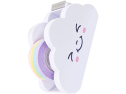 Cortador de Fita Adesiva Arco-Íris Sherchpry, Dispensador de Fita Washi para Artesanato, Mesa e Escola, Suporte de Escritório