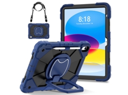 Capa Com Absorção De Impacto E Resistente A Quedas É Adequada Paraazul Marinho/preto - Ipad A16 11ª Geração (2025) / Ipad 10.9 10ª Geração (sem Alça