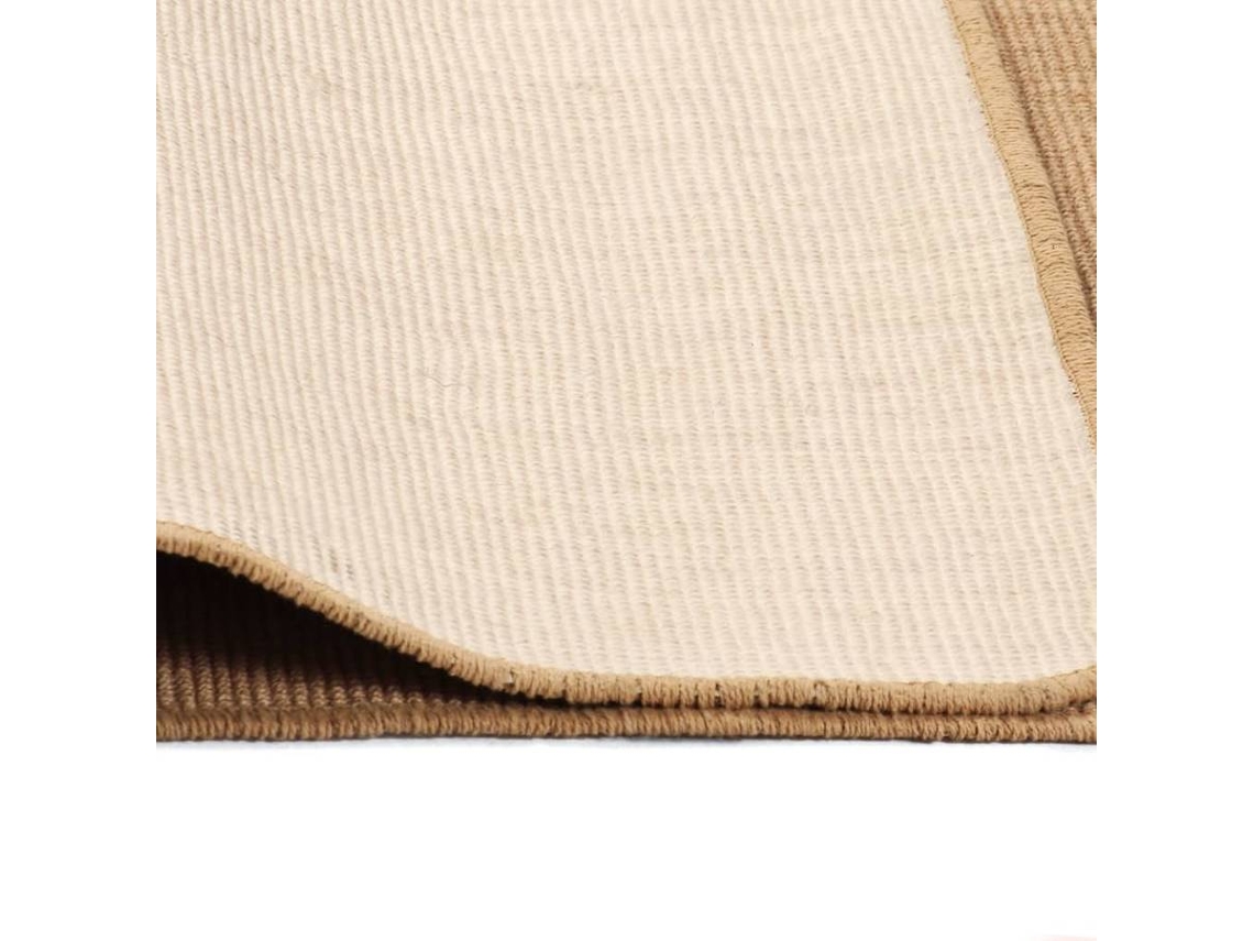 vidaXL Tapete de divisão em juta com apoio de látex 140x200 cm natural
