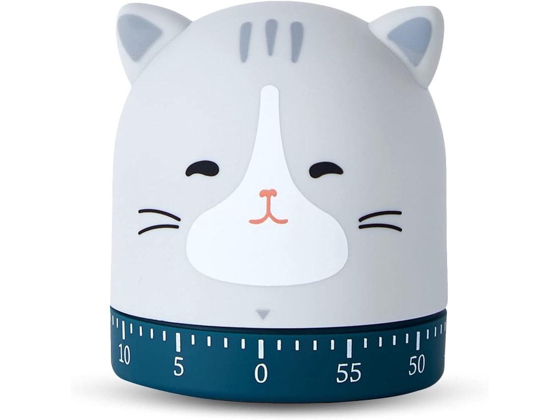 Temporizador Digital De Cozinha, Formato De Gato, Para Cozinhar, Assar E Controlar O Tempo Em Tarefas Domésticas