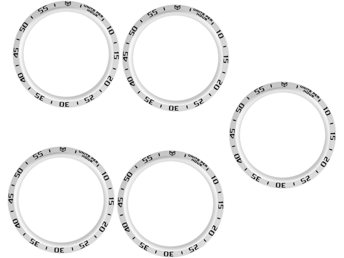 Conjunto De 5 Aros Metal Para Relógio Pulso, Compatíveis Com