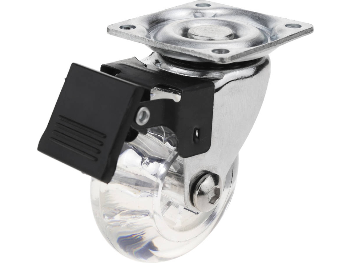 Roda Pivotante PRIMEMATIK.COM Poliuterano e PVC (50mm - Com Freio)