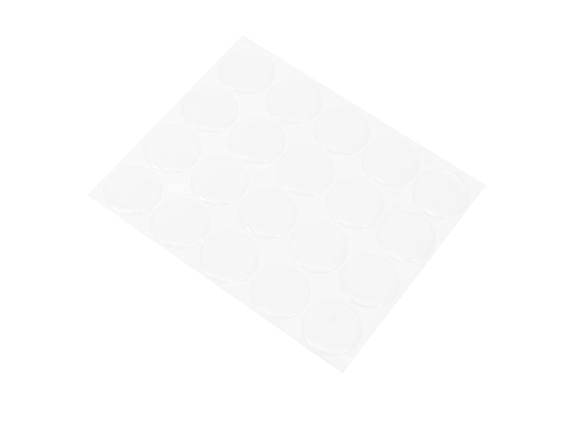 Conjunto De 30 Adesivos Redondos Gel Transparente