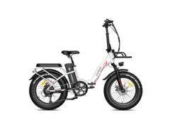 Bicicleta Elétrica Dobrável Fafrees F20 Max 250w 48v22.5ah 20 Polegadas 25km/h Branco