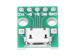 Adaptador Módulo Micro Usb Para Dip 2.54mm 50 Peças