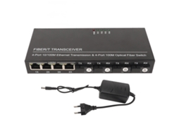 Aetheria switch de Fibra Sfp 8 Portas 10/100m Adaptável Led Plug And Play Ethernet Óptico 100 240v Eu