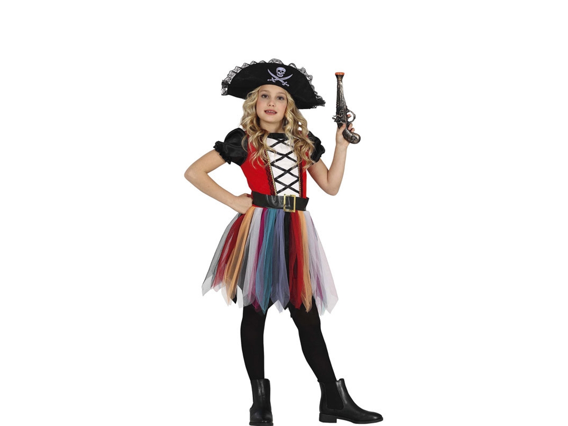 Fato de Menina GUIRCA Menina Pirata Multicolorido  (3-4 anos)
