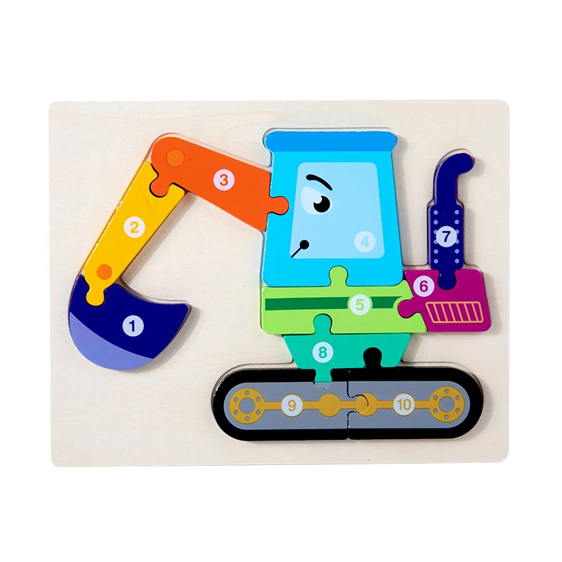 Quebra-cabeças 3d, Aprendizado Infantil, Brinquedos Educativos Montessori, Brinquedos De Madeira Para Bebês