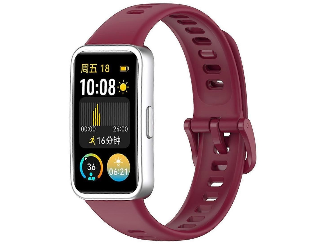 Pulseira De Silicone Brilhante Com Botão De Unha Xdfind Para Huawei Band 10 / 9 / 8