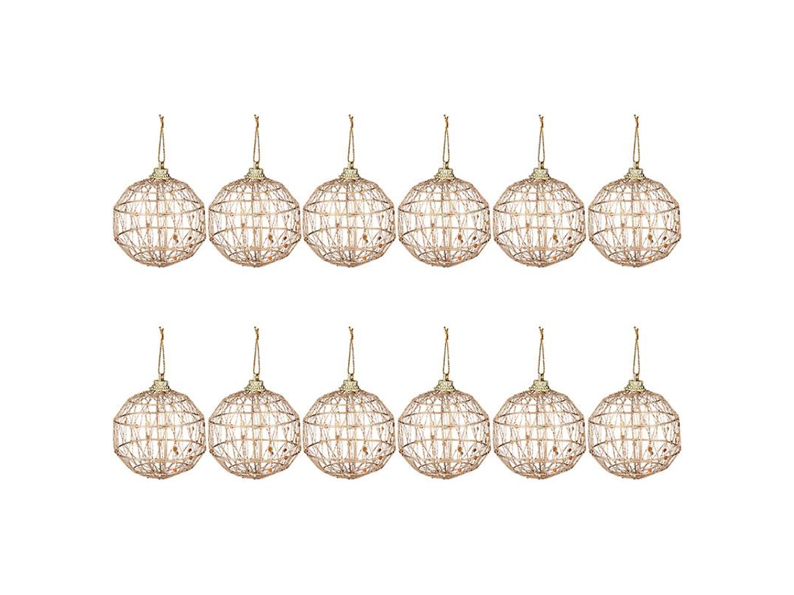 12Pcs Pingente de Bolas de Natal ALLINLESS