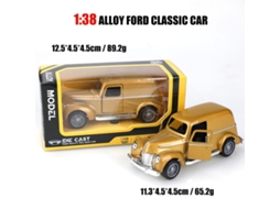Miniatura de Carro em Escala 1/38, Modelo de Carro Clássico, Brinquedo Infantil. MDUG