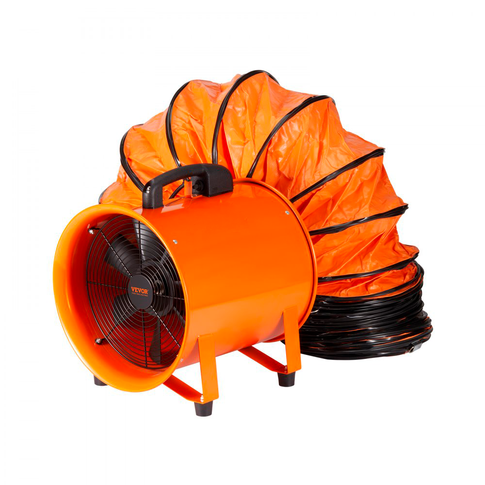 Ventilador Industrial 900w Com Mangueira 10m Para Obras E Fábricas Tekmaquinas