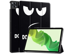 Capa De Couro Inteligente Custer Painted Com Suporte Triplo Para Tablet Realme Pad 2