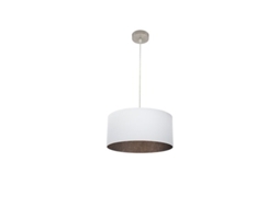Pingente Tatiana 1Xe27 Níquel/Óxido Branco Regx40X40 Cm FABRILAMP