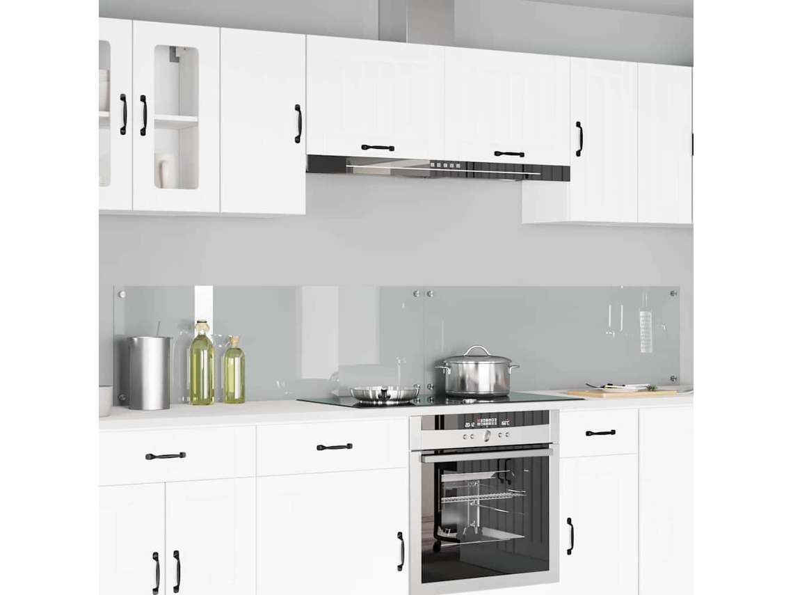 Vidaxl Painel De Cozinha 2 Pcs Transparente 120 X 40 Cm