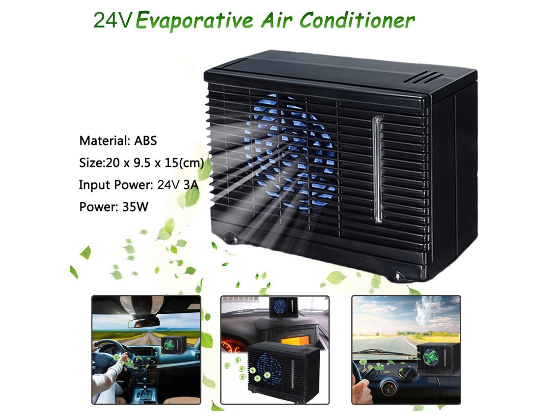 Mini climatizador universal para carro, caminhão e casa, 24V, ventilador evaporativo AQUAFORGE