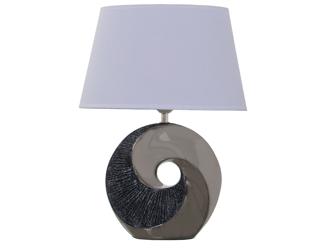 Candeeiro de Mesa DRW (Cinzento - Cerâmica - 32x20x44 cm)