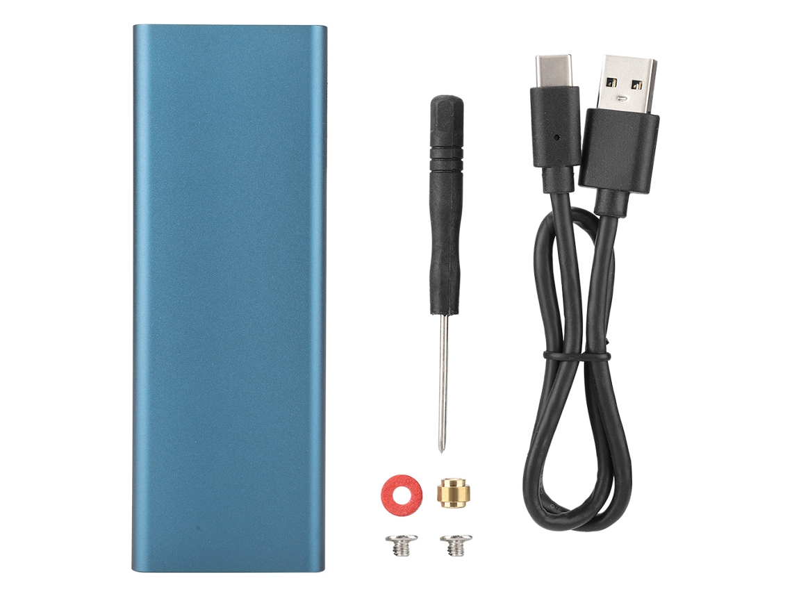 Enclosure De Ssd Com Interface Usb3.1 Type-c, Para Ssd Ngff M.2 B Key, Transferência Alta Velocidade.
