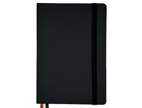 Agenda Didex Line Preta 14,5 X 21 Cm 2026