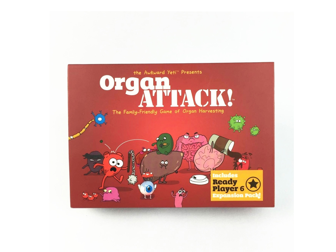 Jogo de cartas Organ Attack, educativo e divertido para família e amigos S/MARCA
