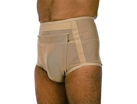 Cinta Cueca ORLIMAN para Hernia Inguinal (Bege - 115 cm)