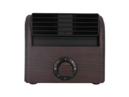 Ventilador Mini Sem Lâmina Marrom 3 Velocidades Silencioso