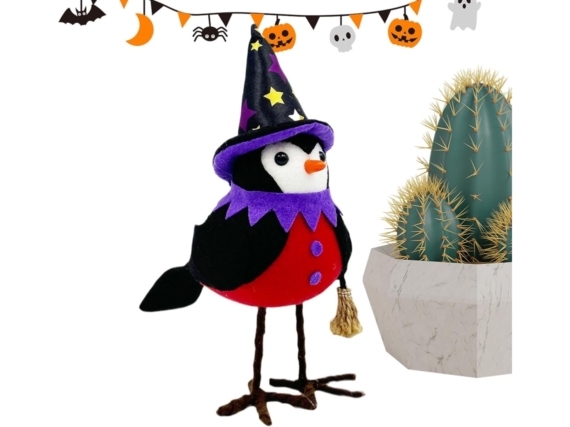 Decorações De Pássaros Para O Halloween, Estatuetas, Bichos De Pelúcia, Centros De Mesa