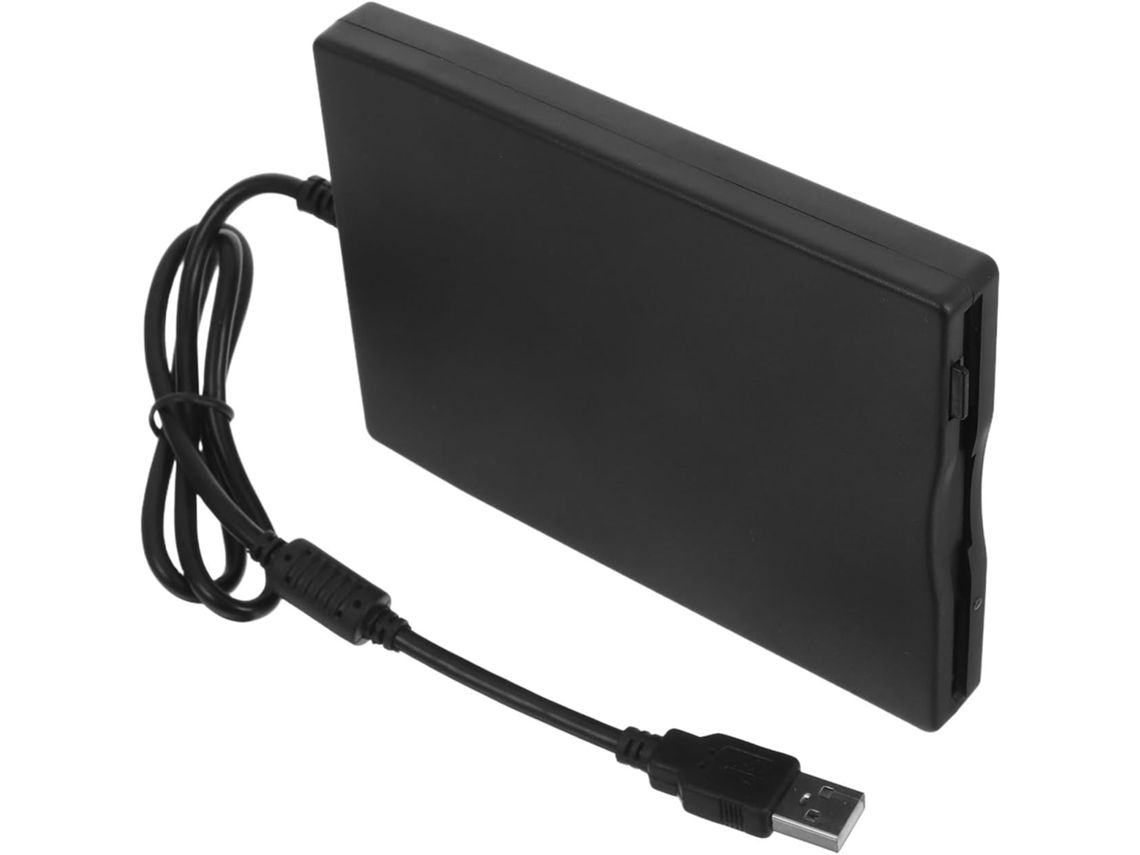 Unidade De Disquete Usb Portátil De 3,5 Polegadas Em Abs Preto Para Computador